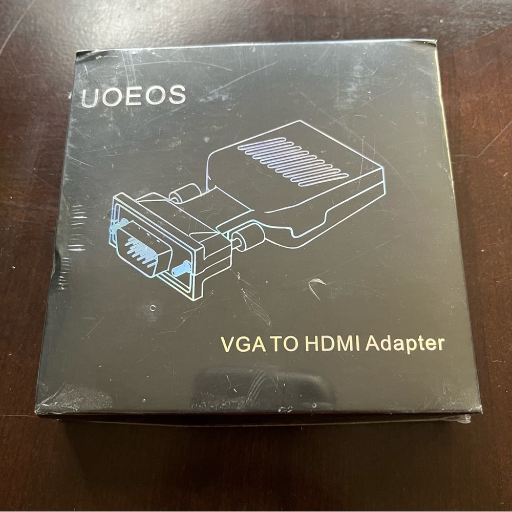 Uoeos VGA to HDMI Adapter, new